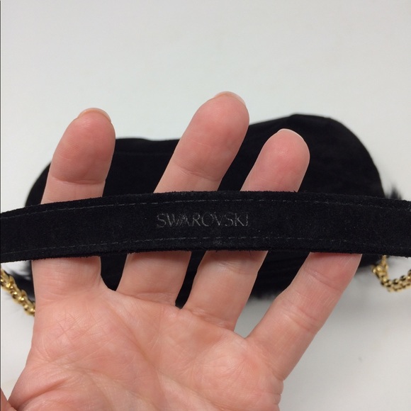 Swarovski Suede and Fur Evening Bag - Picture 9 of 9